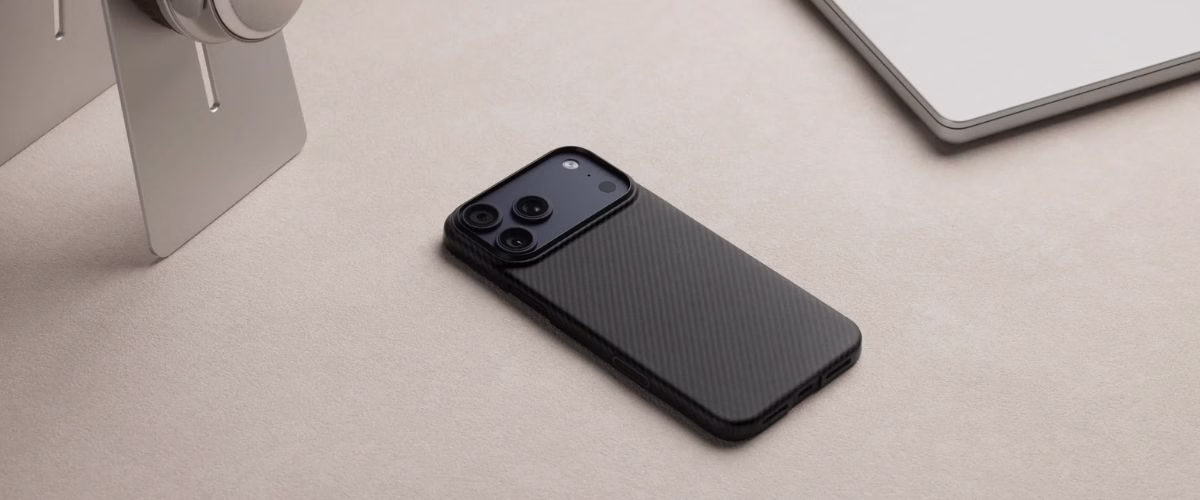 Чохол Pitaka Ultra-Slim Twill Black/Grey для iPhone 17 Pro Max - 8